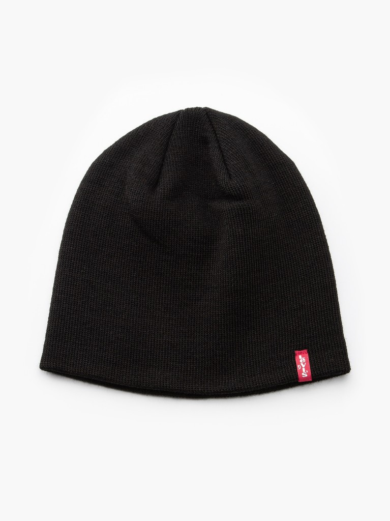 Levi's beanie in black with small box tab logo