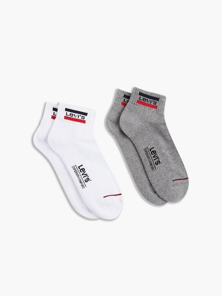 Levi's® Mid Cut Sportswear Logo Socks - 2 Pack