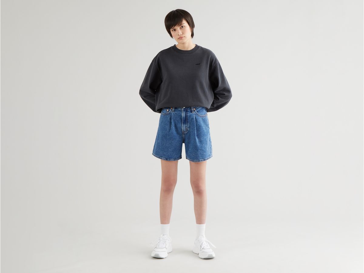 Pleated Ribcage Shorts Levi s