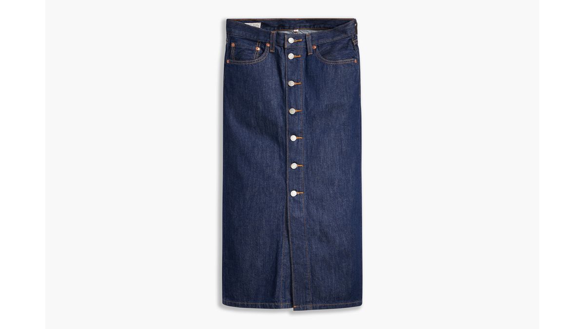 Button Front Midi Skirt Levi s