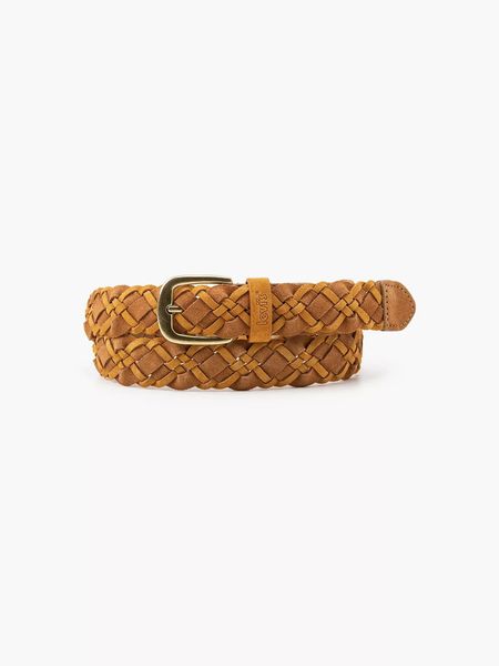 Two Tone Suede Braid Belt