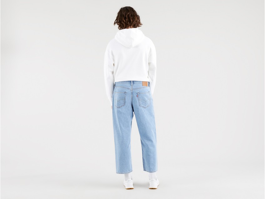 Stay loose pleated crop jeans clearance