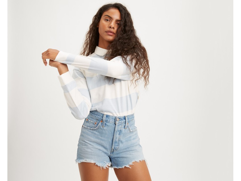 Levi's longline shorts clearance