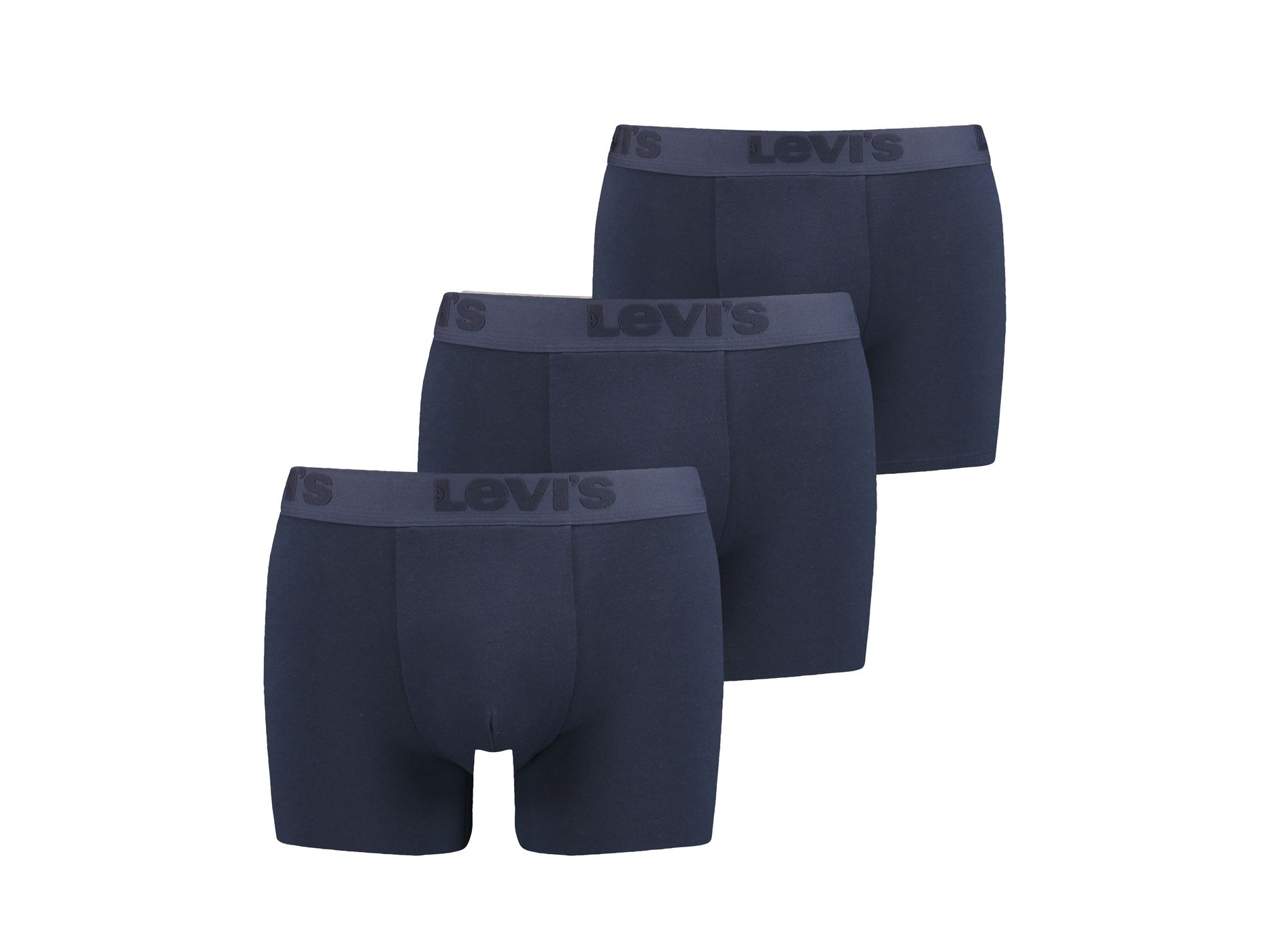Levi's Herenslips 3-pack Navy Combo met Herhalend Logo