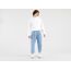 Stay Loose Pleated Crop Jeans