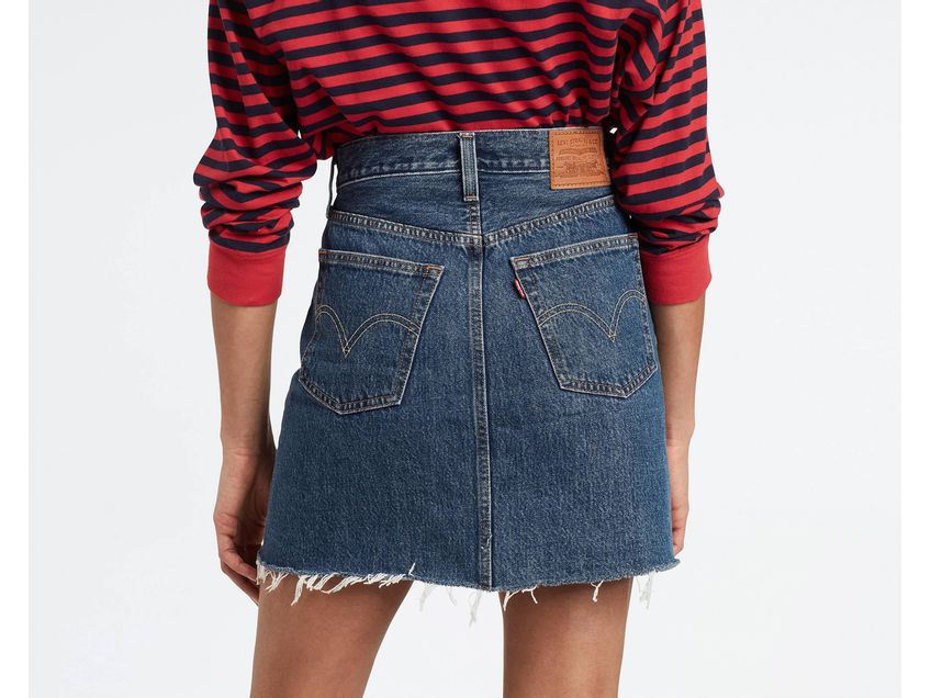 Deconstructed Iconic Boyfriend Skirt Levi s