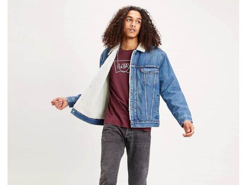 Levi's men's type iii sherpa hot sale jacket