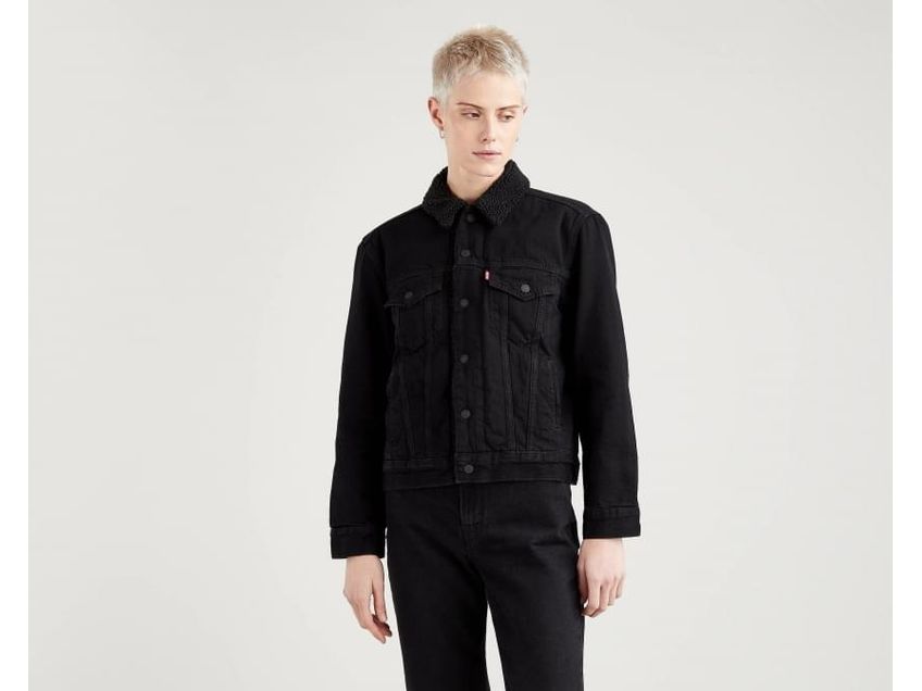 Levi's boyfriend sherpa trucker jacket outlet