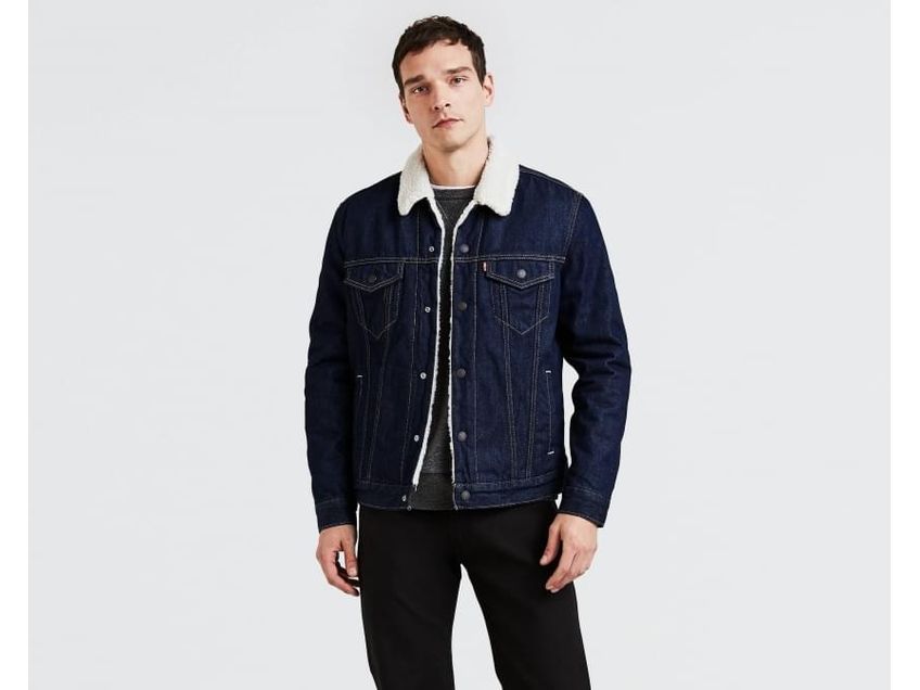 Levi's fleece trucker jacket outlet