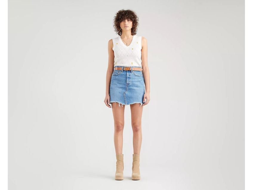 High Rise Deconstructed Iconic Skirt Levi s