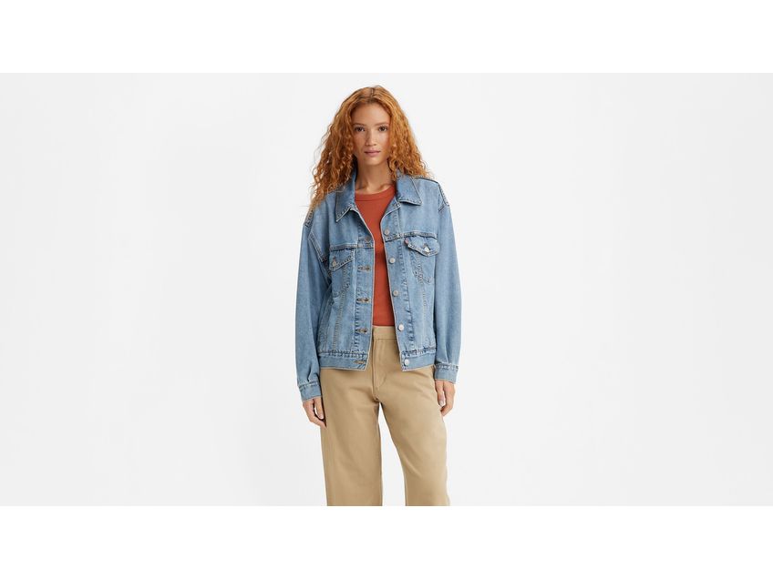 Levi's ex boyfriend trucker jacket soft as butter new arrivals