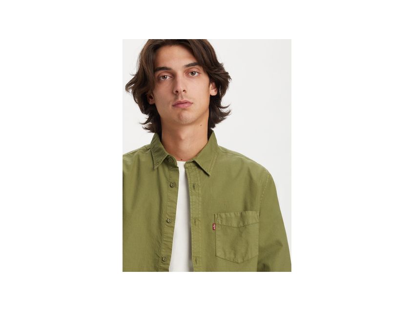 black and green polo shirt